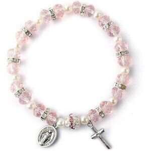 Beaded Stretch Rosary Bracelet